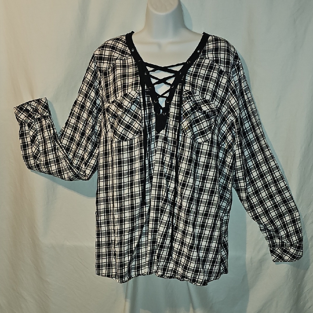 Torrrid Flannel Tunic Top